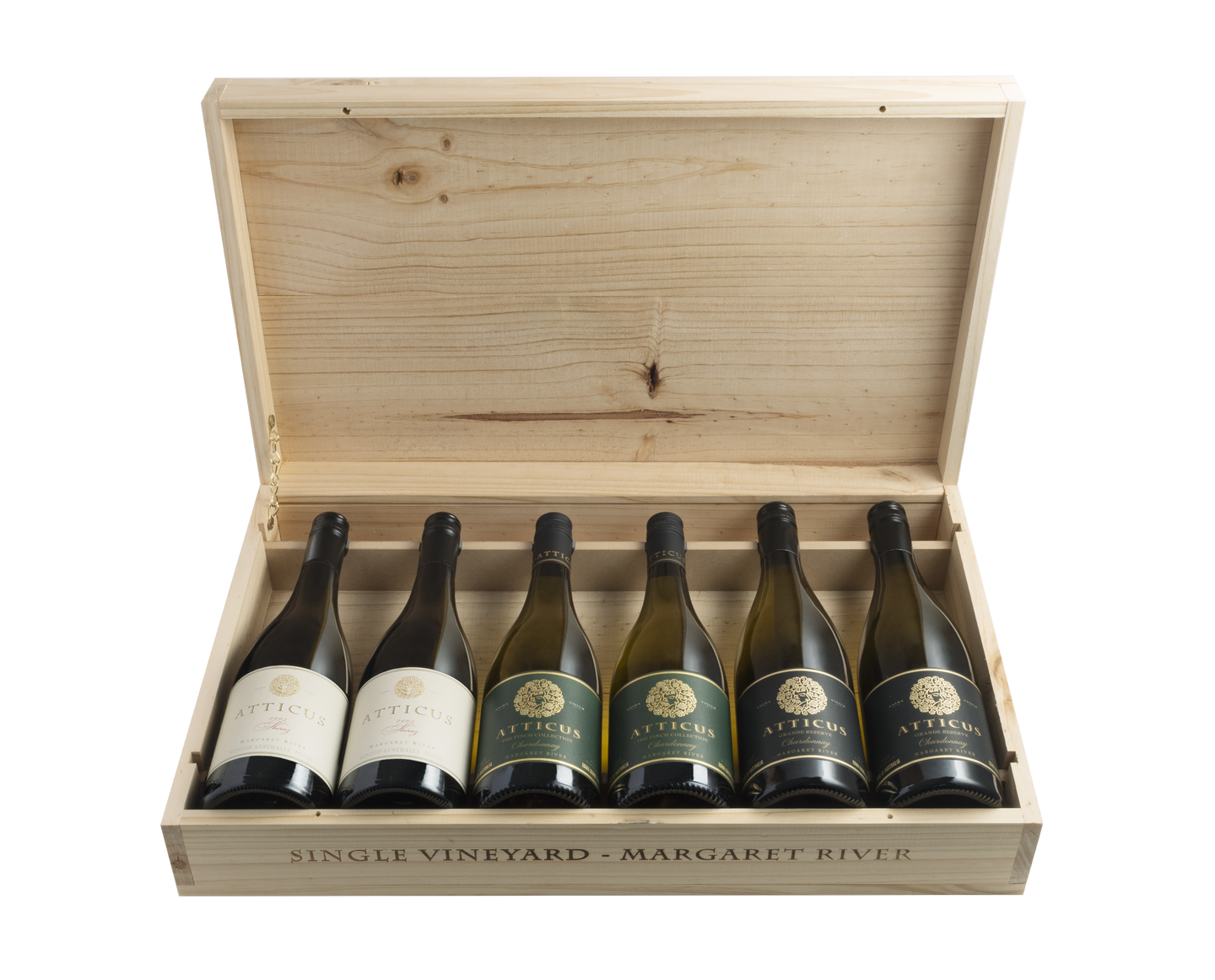 Wooden Gift Boxed Atticus Wines