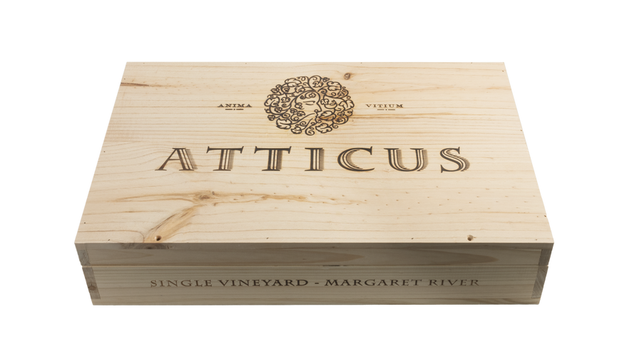 Wooden 6 Packed Mixed Atticus Finch Collection Chardonnay 2017, Red Blend 2016 & Syrah 2020