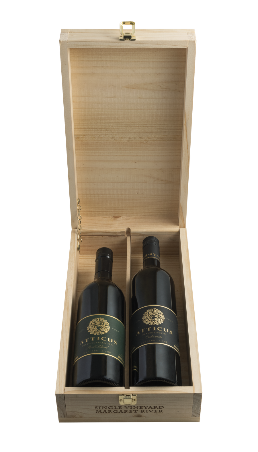 Wooden Twin Packed Atticus Grande Reserve Cabernets 2016