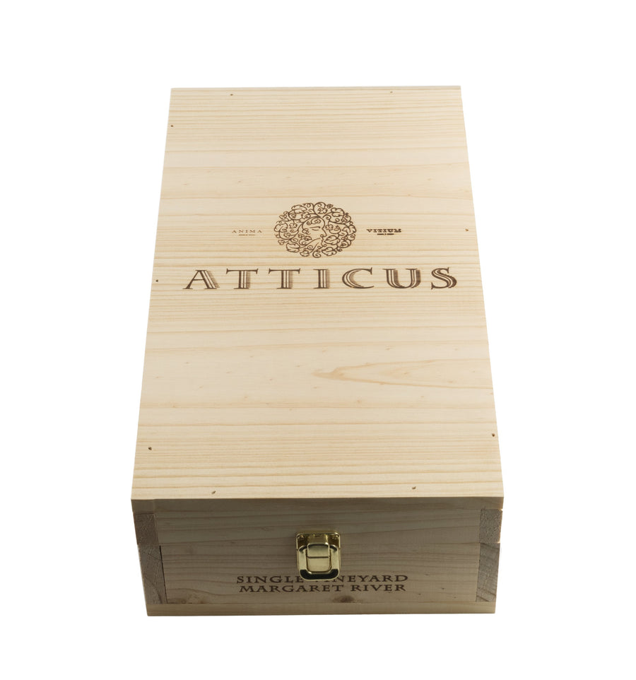 Wooden Twin Packed Atticus Premium Museum Chardonnay 2014 & Cabernet Sauvignon 2011